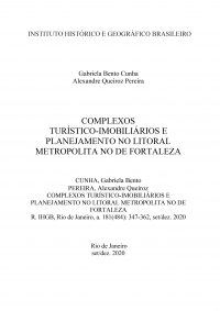 COMPLEXOS TURÍSTICO-IMOBILIÁRIOS E PLANEJAMENTO NO LITORAL METROPOLITA NO DE FORTALEZA